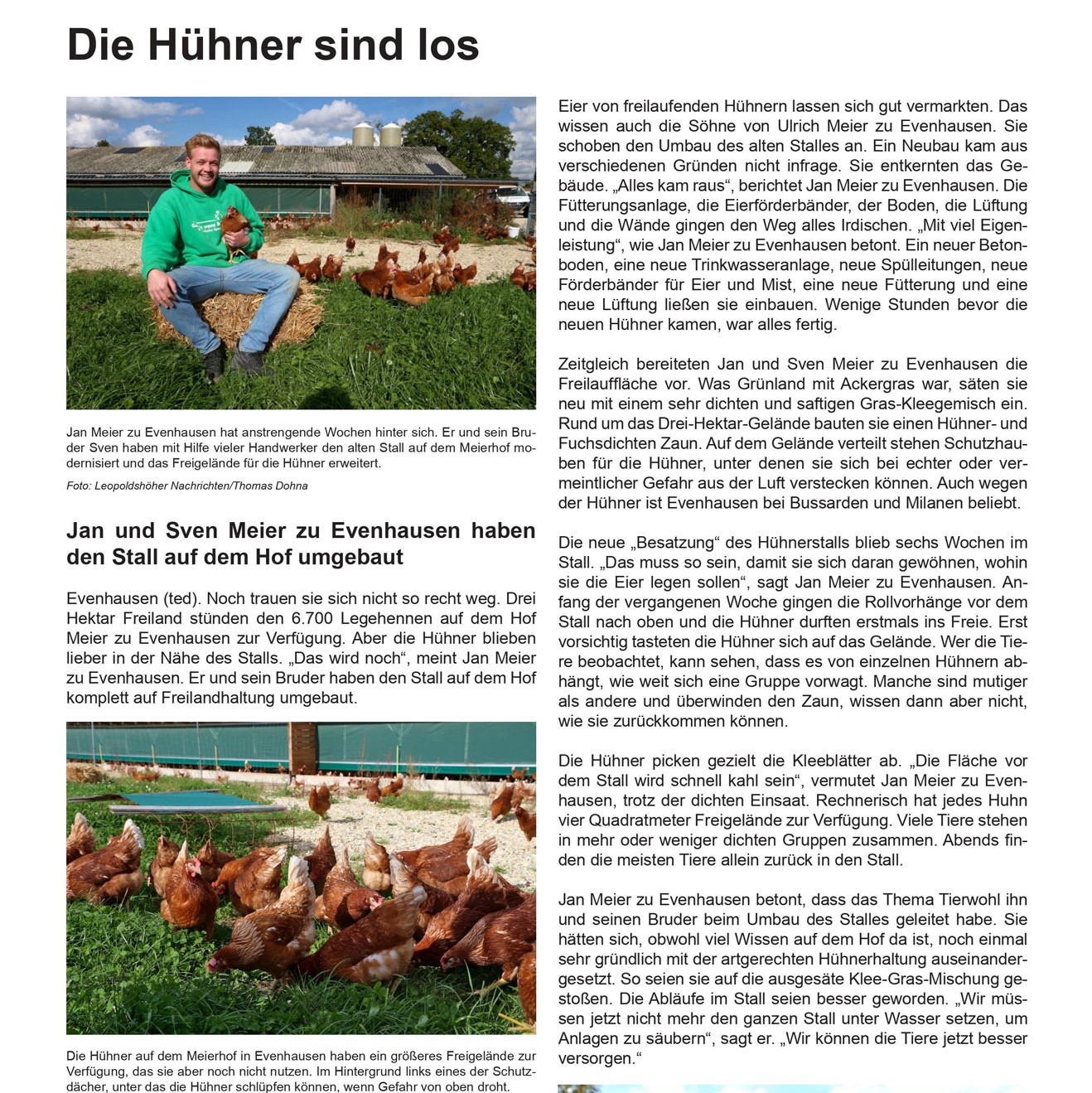 Leopoldshöher Nachrichten (Vorschau)